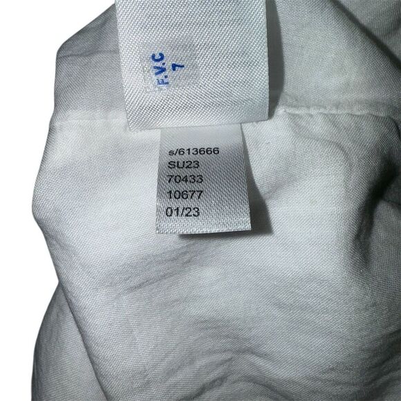 Loft Women's White Peasant Skirt M Knee Length Lace Accents - Picture 5 of 5